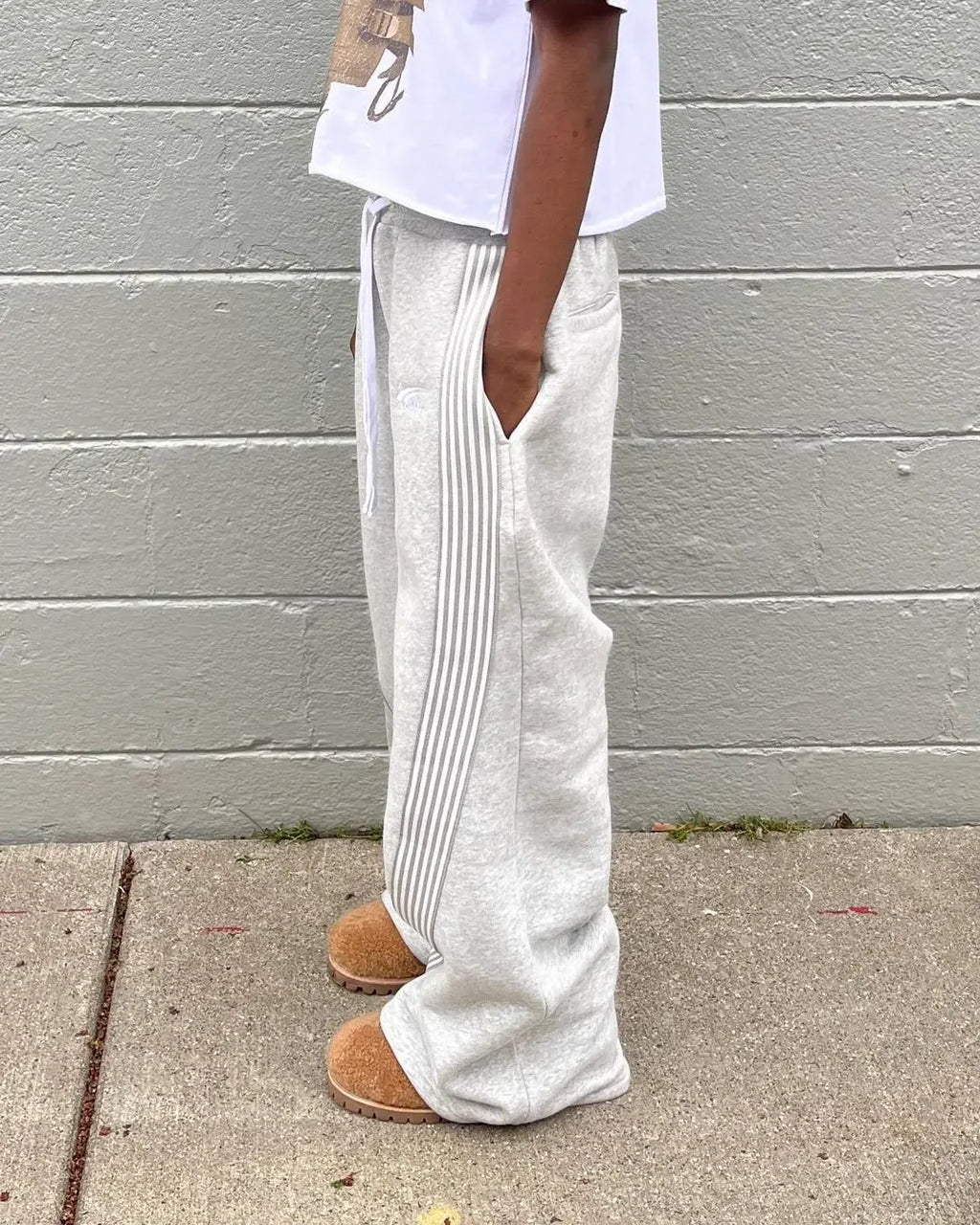 Casual Loose Straight Leg Pants Striped 2025 Summer Fashion Trend