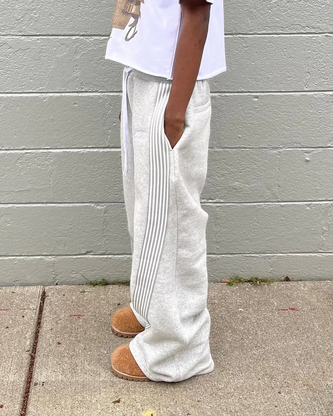Casual Loose Straight Leg Pants Striped 2025 Summer Fashion Trend