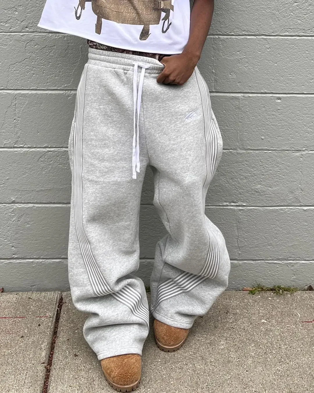 Casual Loose Straight Leg Pants Striped 2025 Summer Fashion Trend