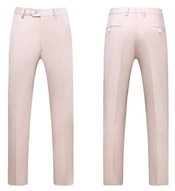 Men Royal Blue Suit Pants, Business Office Trousers,White Black Red Pantalones Hombre, Wedding Party Dress Pants Big Size Slacks