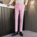 Men Royal Blue Suit Pants, Business Office Trousers,White Black Red Pantalones Hombre, Wedding Party Dress Pants Big Size Slacks