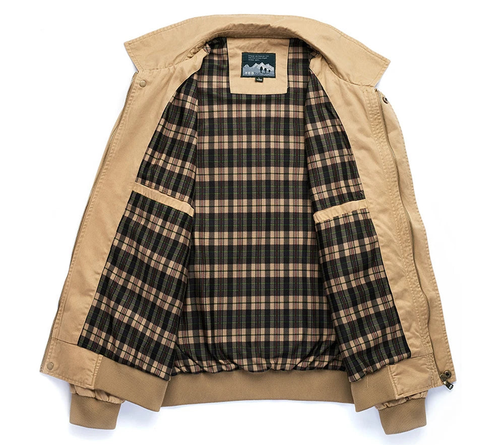 DIMUSI Autumn Men's Bomber Jackets Casual Male Tactical Military Windbreaker Jacket Man Outwear Slim Fit Business Coats Clothing