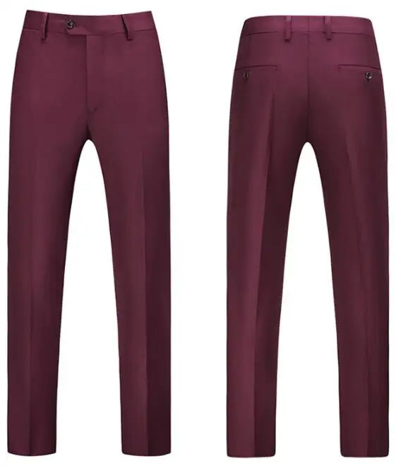 Men Royal Blue Suit Pants, Business Office Trousers,White Black Red Pantalones Hombre, Wedding Party Dress Pants Big Size Slacks