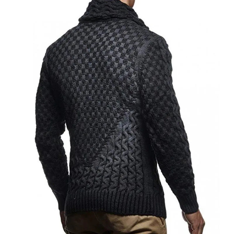 Man Sweaters Streetwear Clothes Turtleneck Sweater Men L Xl Long Sleeve Knitted Pullovers Autumn Winter Soft Warm Basic