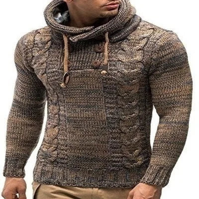 Man Sweaters Streetwear Clothes Turtleneck Sweater Men L Xl Long Sleeve Knitted Pullovers Autumn Winter Soft Warm Basic