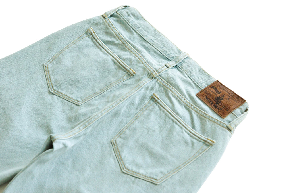 SauceZhan Men Shorts Jean Shorts Indigo Selvedge Denim for Summer Casual Regular Fit