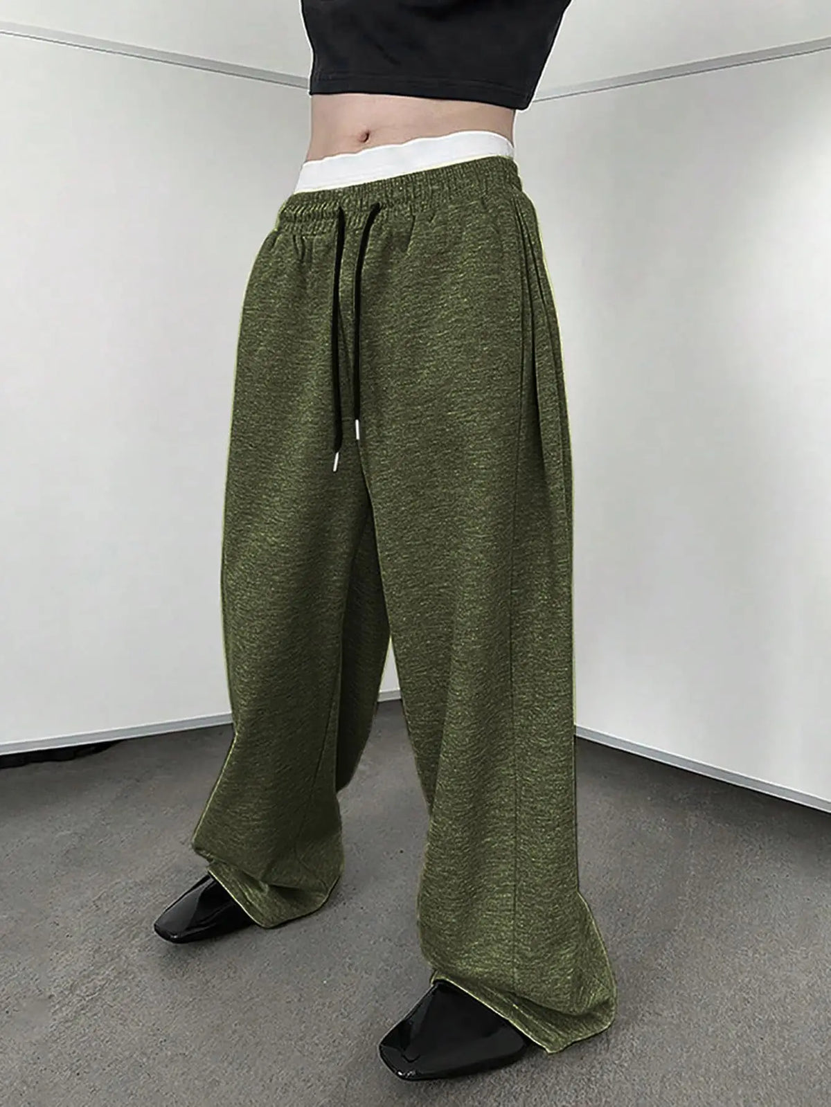 Y2k Harajuku Wide Leg Sweatpants Women Streetwear Baggy Oversize Gray Sports Pants High Waist Drawstring Casual Joggers Trousers