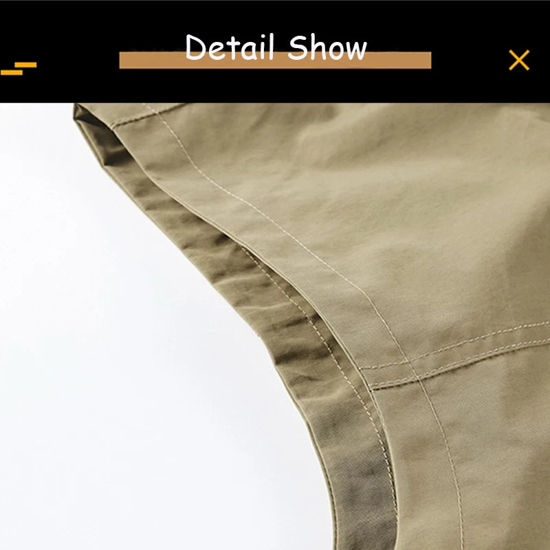 Tops 2025 New Summer Men Outdoor Camping Fishing Webbed Vest Men Sleeveless Many Pocket Tool Gear Loose Thin Vest Male Waistcoat
