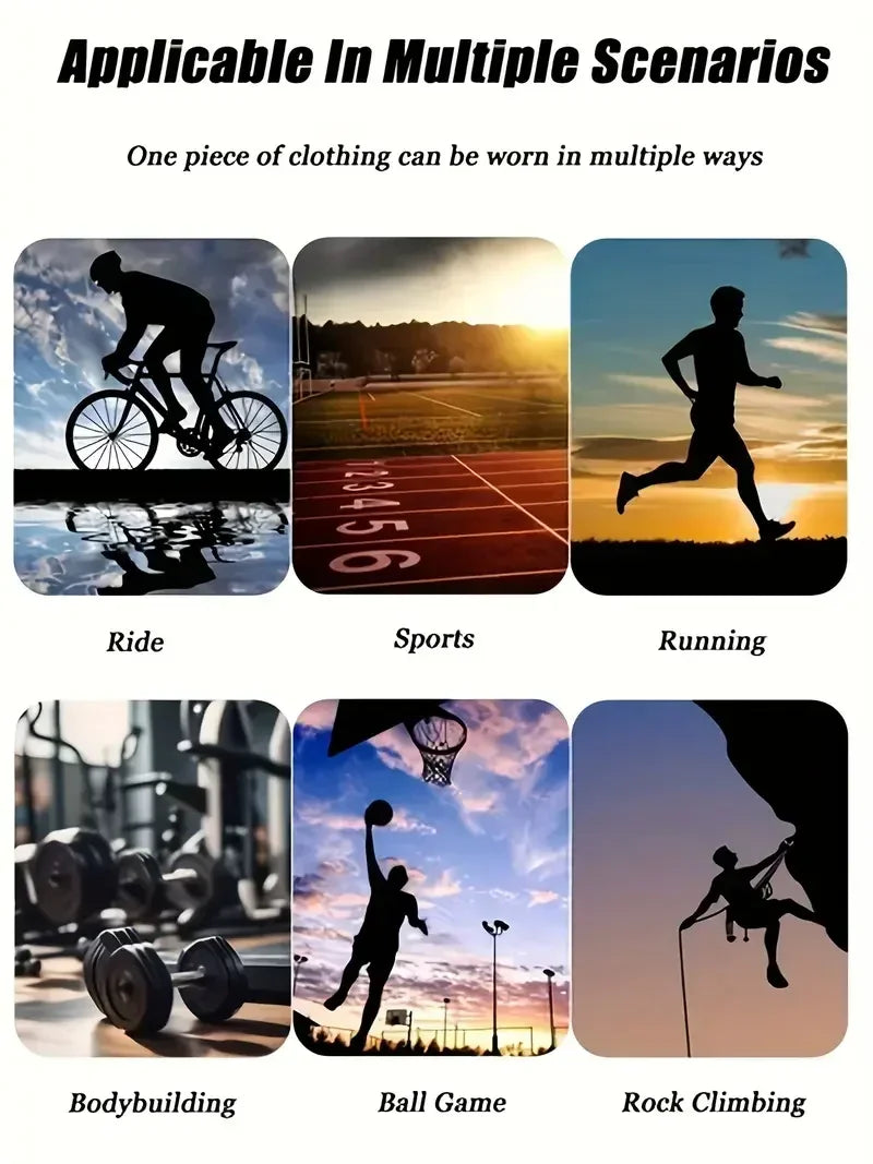 New mens T-shirt fitness short sleeved shirt breathable sweat absorbing quick drying suitable for gym basketball running cycling