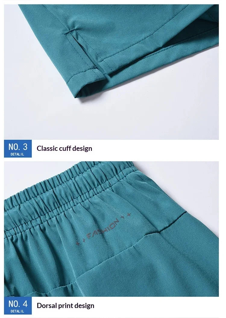 2026 new summer men's sports and leisure shorts with pockets, solid color, lightweight, suitable for jogging and beach wear