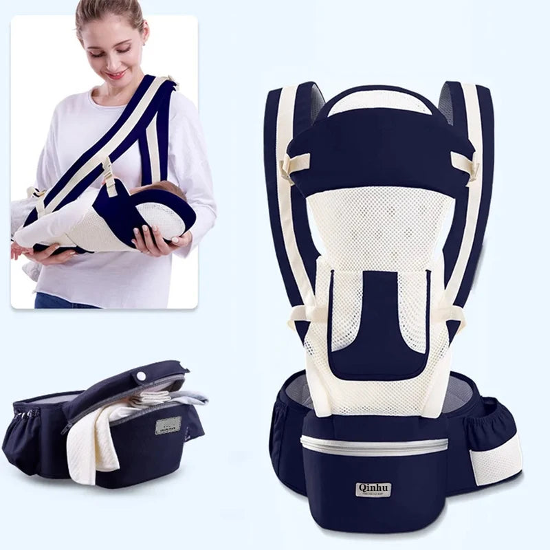 Newborn Ergonomic Baby Carrier Backpack Infant Baby Hipseat Carrier Front Facing Ergonomic Kangaroo Baby Wrap Sling Travel