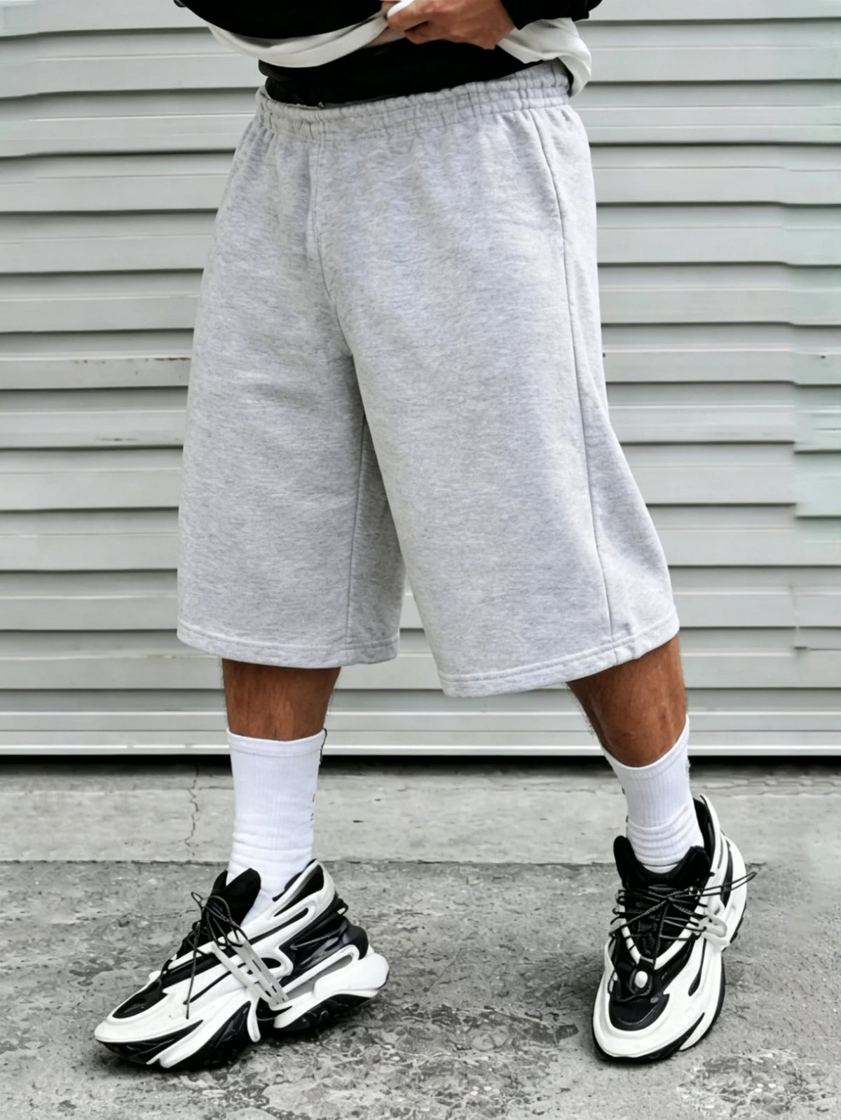 New Product: 2026 Spring/Summer Autumn Light Plate Thin Velvet Loose Thin Velvet Wide Leg Sports Straight Shorts