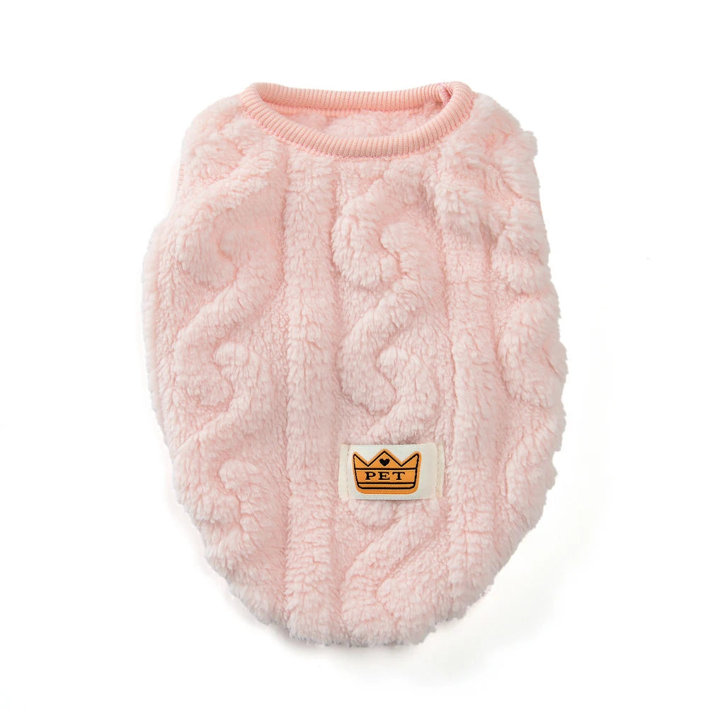 Soft Fleece Dog Clothes For Small Dogs Cats Sweater Autumn Winter Warm Puppy Vest Apparel French Bulldog Yorkshire Pet Costume