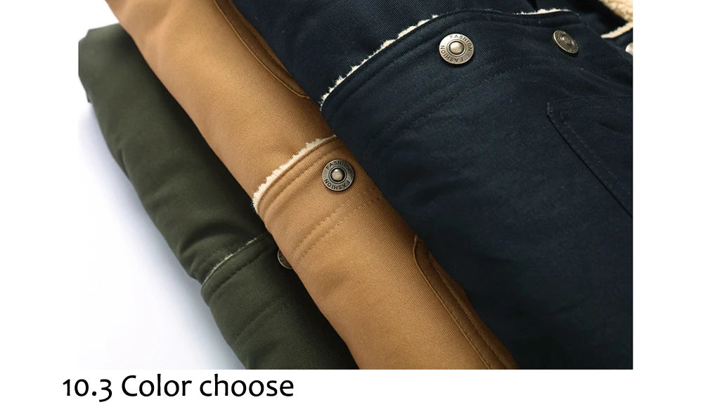 Autumn Winter Men's Fleece Jackets Casual Male Outdoor Windbreaker Work Jacket Mens Thermal Warm Tactical Coats Clothing