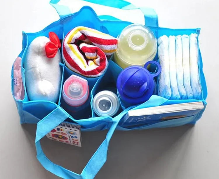 Portable Mummy Bag Bottle Storage Multi-Function Separate Bag Nappy Maternity Handbag Large Capacity Baby Tote Diaper Organizer
