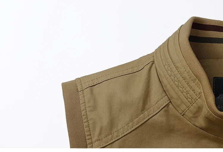 Winter Motorcyclist Mountaineering Men's Sleeveless Casual Coat Male Work Cargo Vest Men Photography Clothing Tactical Jackets