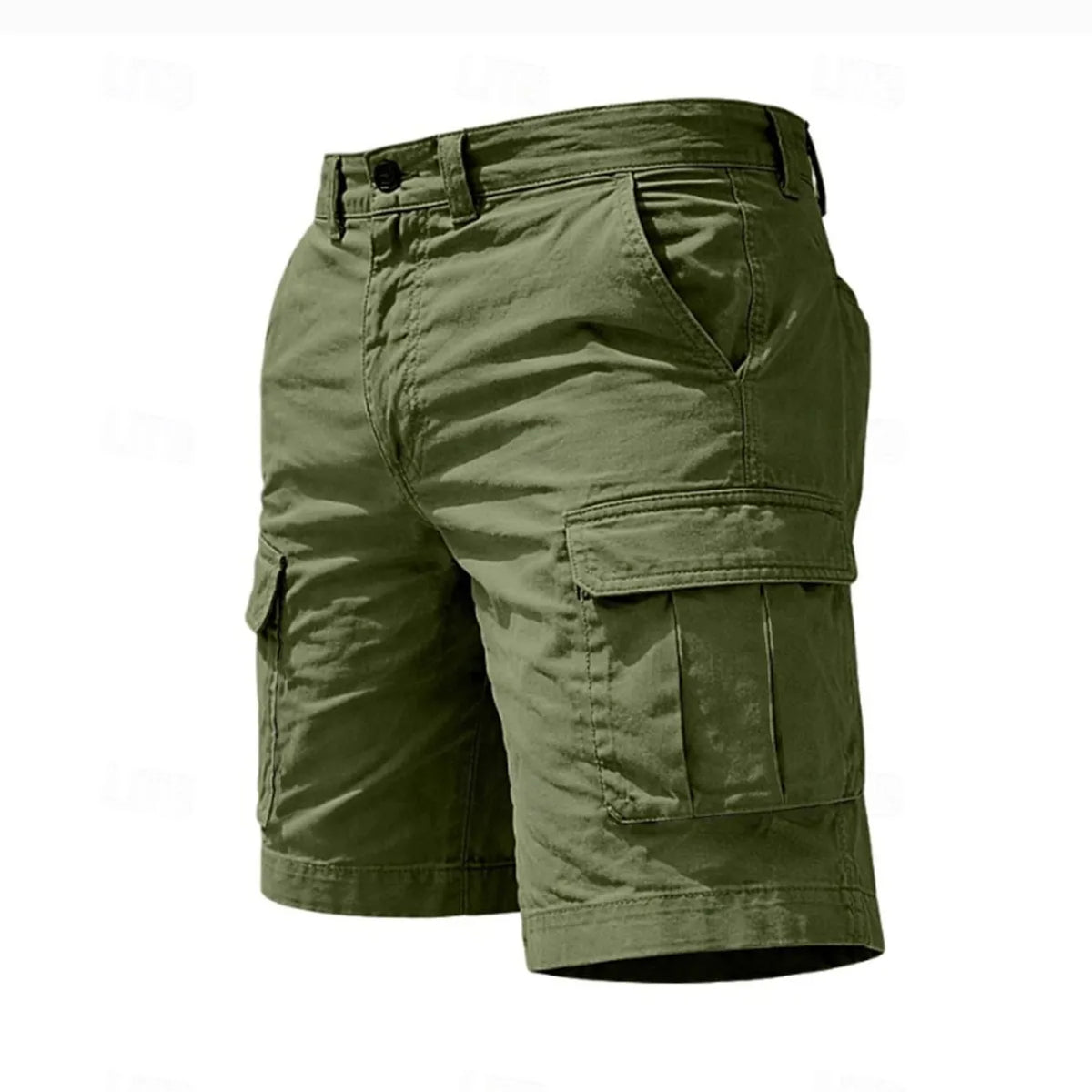 Summer Casual Cargo Shorts Men's Jogging Climbing Sports Short Elastic Waist Solid Color Male Jogger Work Hiking Shorts