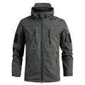 Autumn Winter Mens Army Tactical Jackets Men Softshell Warm Waterproof Action Jacket Men Mountain Ski Windbreaker Hooded Coats