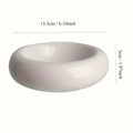 Cat Bowl Ceramic Cat Bowl Dish Pet Bowl Donut Shape Cat Food Bowl Anti-Fall Flip Bowl Non-slip Multiple Colors Shapes Snack Bowl