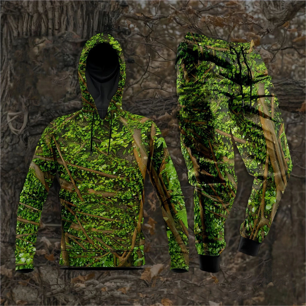 Autumn Camouflage 3D Printed Hoodie Suit Men Sweatshirts Sweatpants Casual Fashion Two Piece Tracksuit Set Men's Clothing