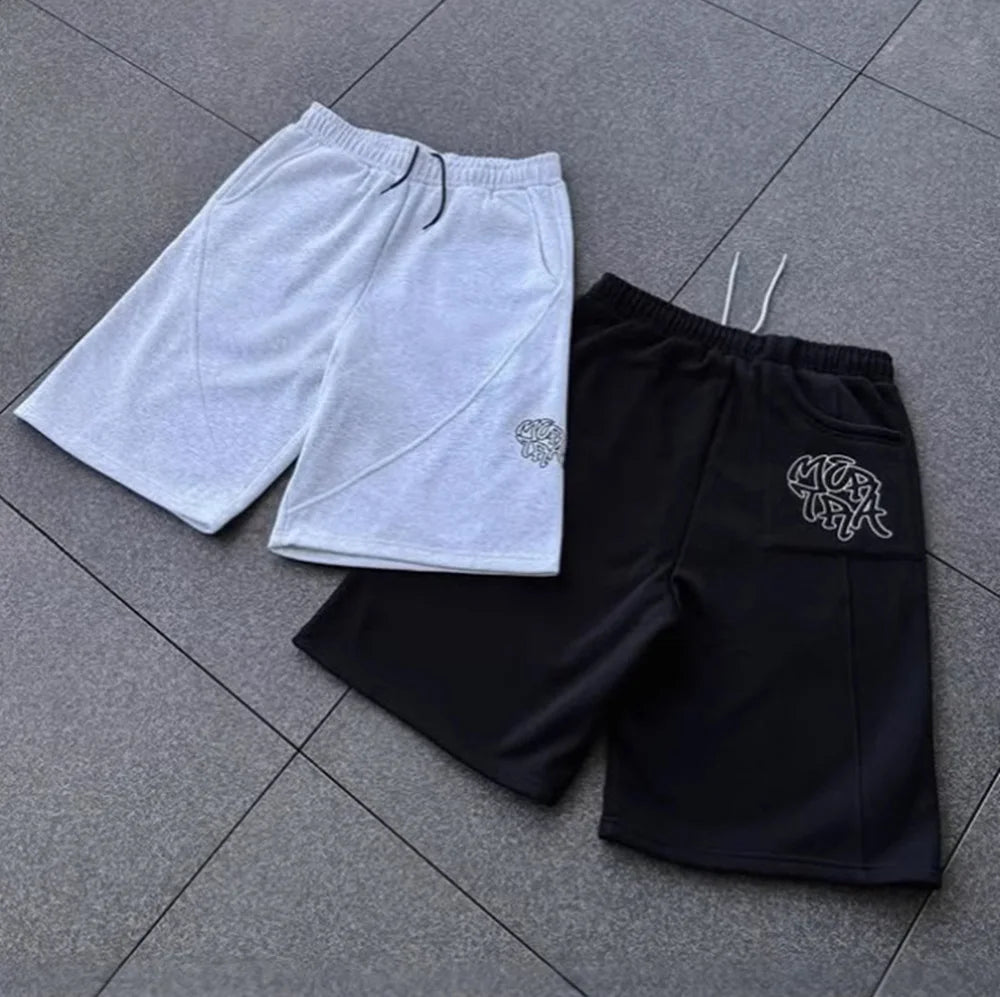 Y2K Retro Jogging Pants Streamlined Seams Street Trendy Embroidery Unisex Sweatpants Hip Hop Harajuku Streetwear Baggy Joggers