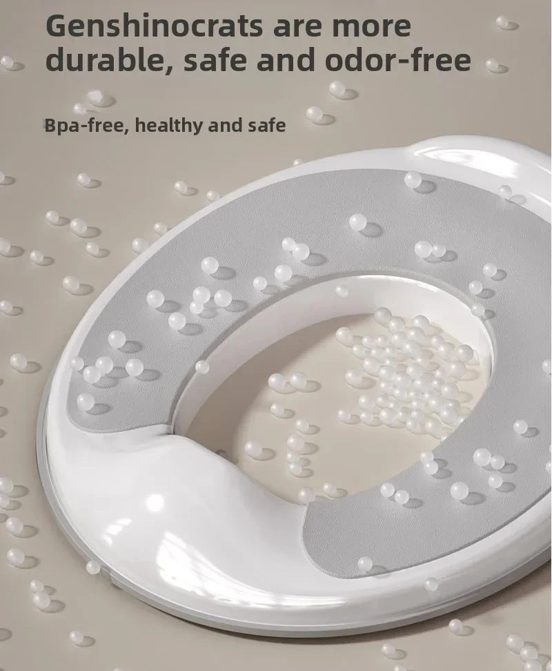 Splash Proof Kids Toilet Seat, Universal Fit Potty Training Seat, Sturdy Safe Toddler Toilet Accessory, Practical Toilet Seat fo