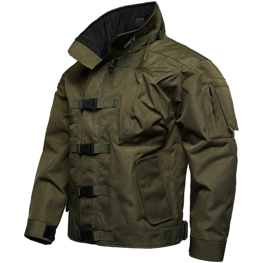 2026 Men's Tactical Cargo Jacket Casual Multi-pocket Wear-resistant Coat Outdoor Waterproof Windbreaker Man Combat Bomber Jacket