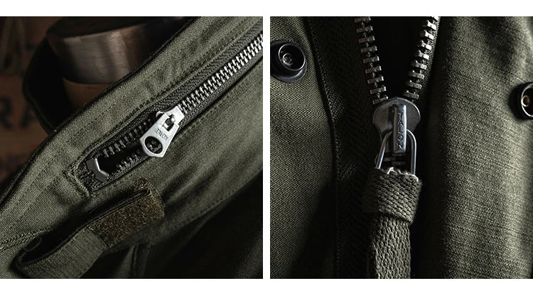 Rugged Bronson 1969 M65 Blended Satin Field Jacket M-65 Olive Green Jacket M51 Tactical Coat