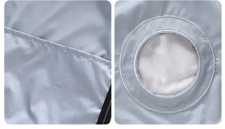 Summer Cooling Fan Vest Wearable Air Conditioner Sleeveless Jacket with USB Rechargeable Fans for Outdoor Tactical Fishing Work
