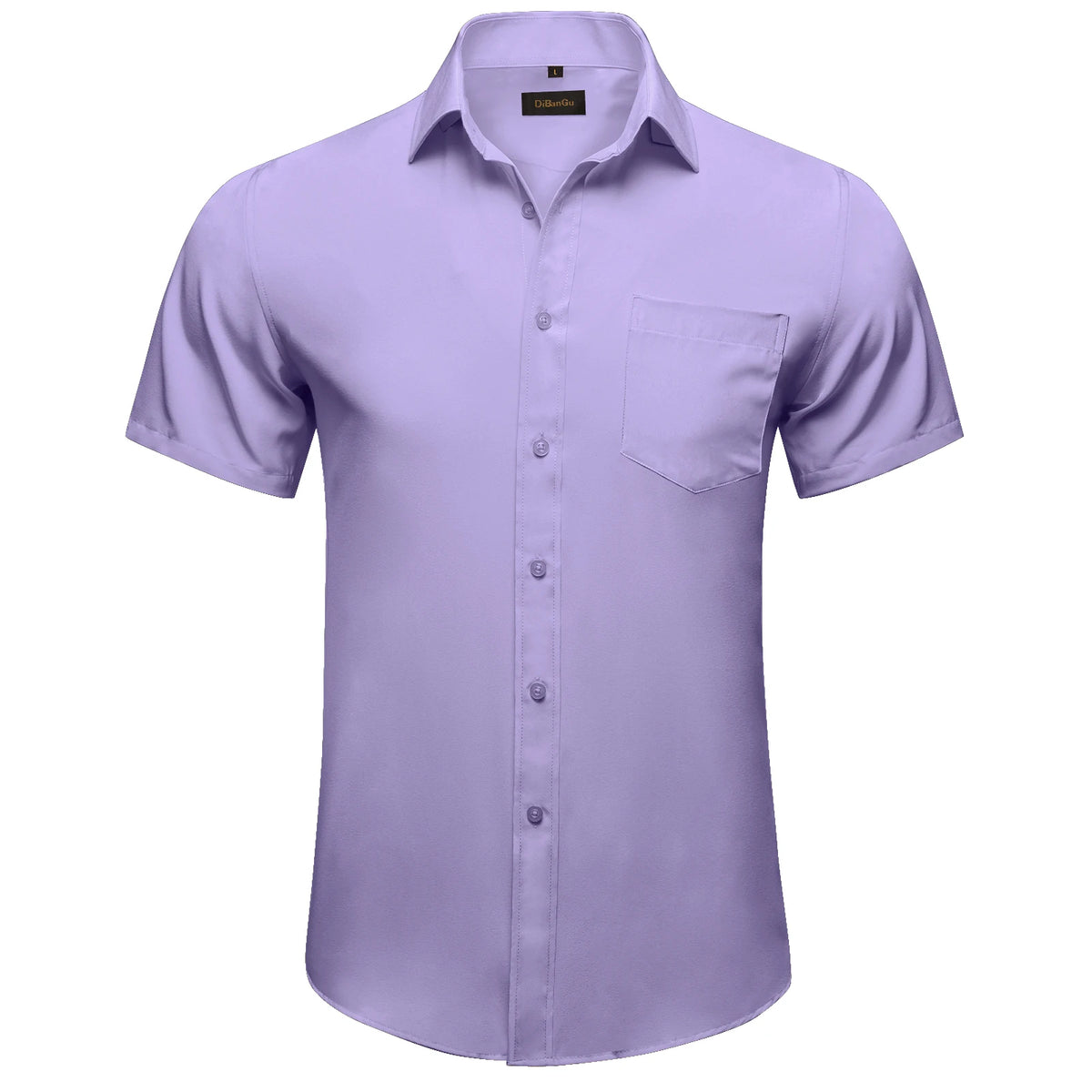 Men Shirts Short Sleeve Cotton Polyester Summer T-shirts Solid Black White Red Business Casual Tops Hawaiian Shirt