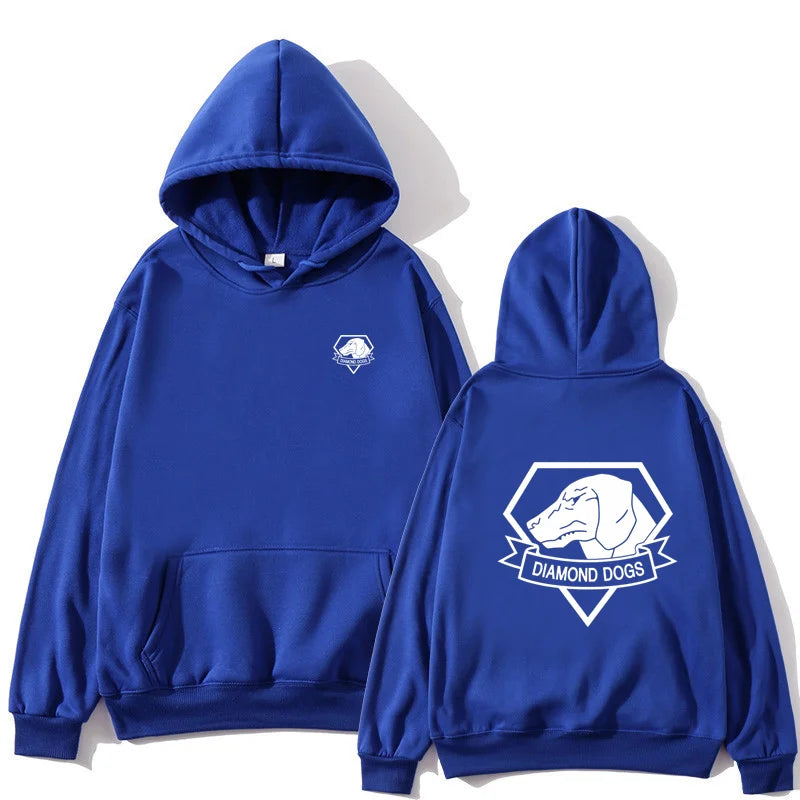 MGS 5 Metal Gear Solid V 5 Diamond Dogs Printed Pattern Hoodie Sportswear Autumn/Winter Men's/Women's Casual Street Harajuku y2k