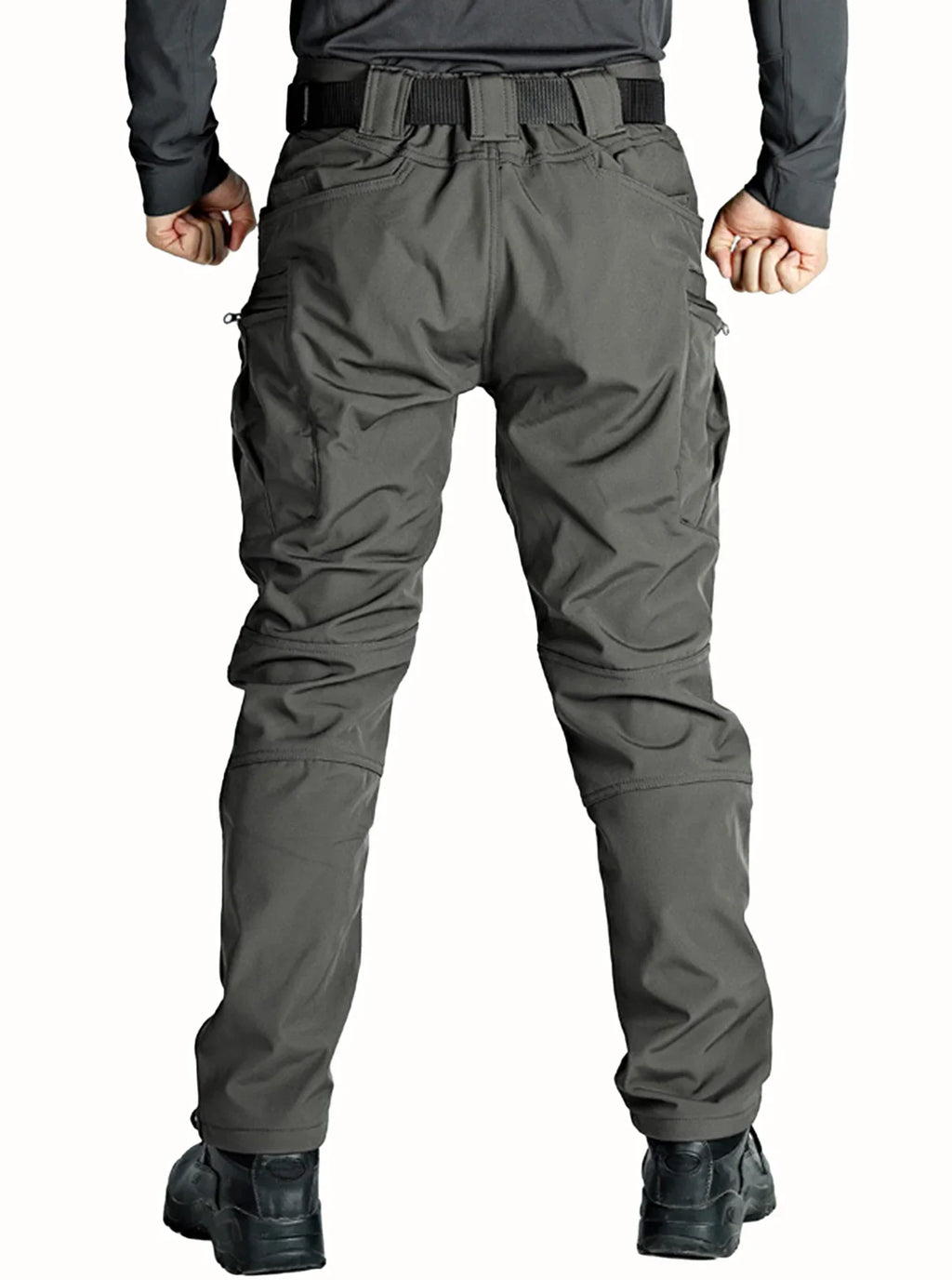 Men's Autumn Winter Softshell Elastic Camping Hiking Trekking Fishing Hunting Pants Outdoor Cycling Tactical Cargo Trousers