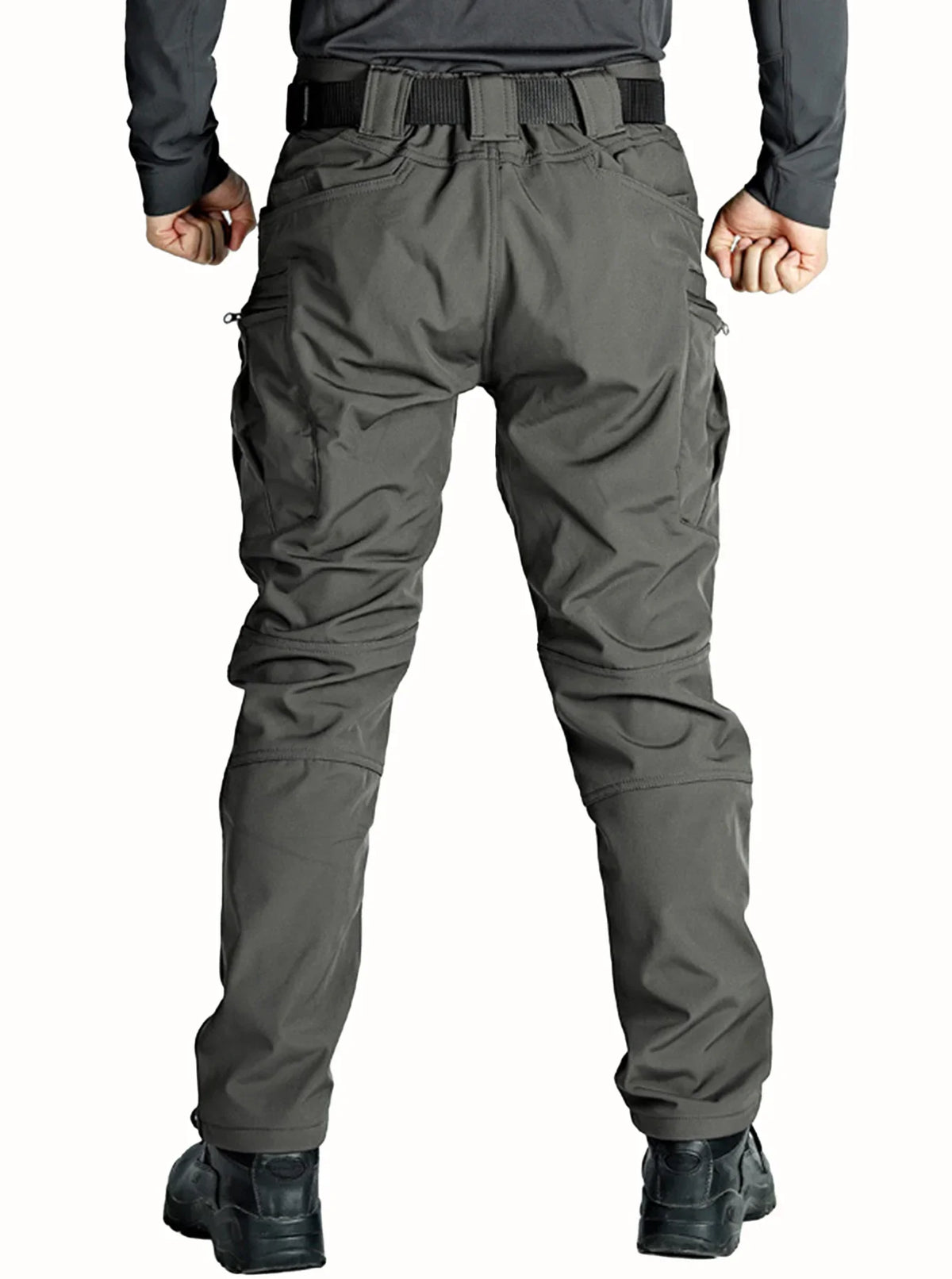 Men's Autumn Winter Softshell Elastic Camping Hiking Trekking Fishing Hunting Pants Outdoor Cycling Tactical Cargo Trousers