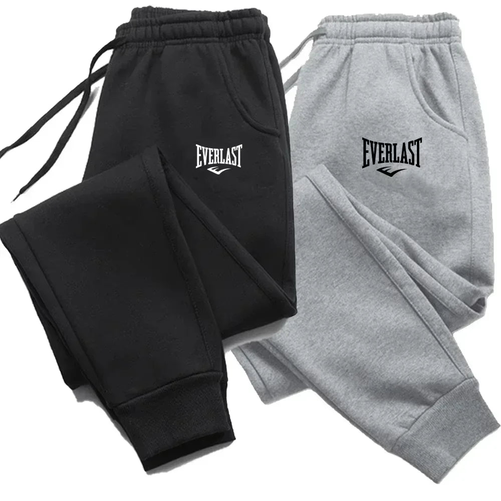 New Printed Pants Autumn EVERLAST Men/Women Running Pants Joggers Sweatpant Sport Casual Trousers Fitness Gym Breathable Pants