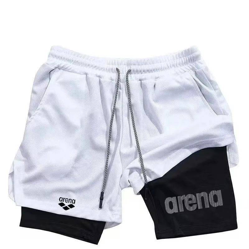 Men's Summer Gym Shorts Breathable Quick Dry Beach Surfboard Exercise Sports Casual Lightweight Running Pants