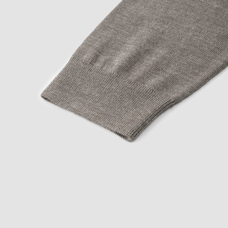 Semir Sweater Men 2024 Winter New Machine-Washable Base Wool Sweater Solid Color Inner Wear Simple Versatile Pullover