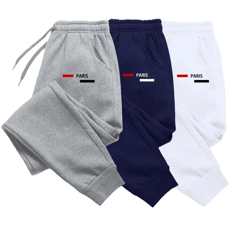 2024 Spring and Autumn Men's Casual Pants Personalized Printed Slim Breathable Sweatpants Sports Jogging Retro Streetwear