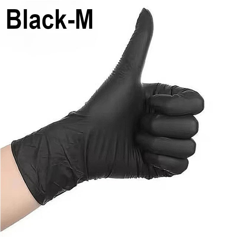 20/50/100PCS Disposable Black Gloves for Home Cleaning Suitable for Food Processing Hairdressing Nail Art Pet Bathing