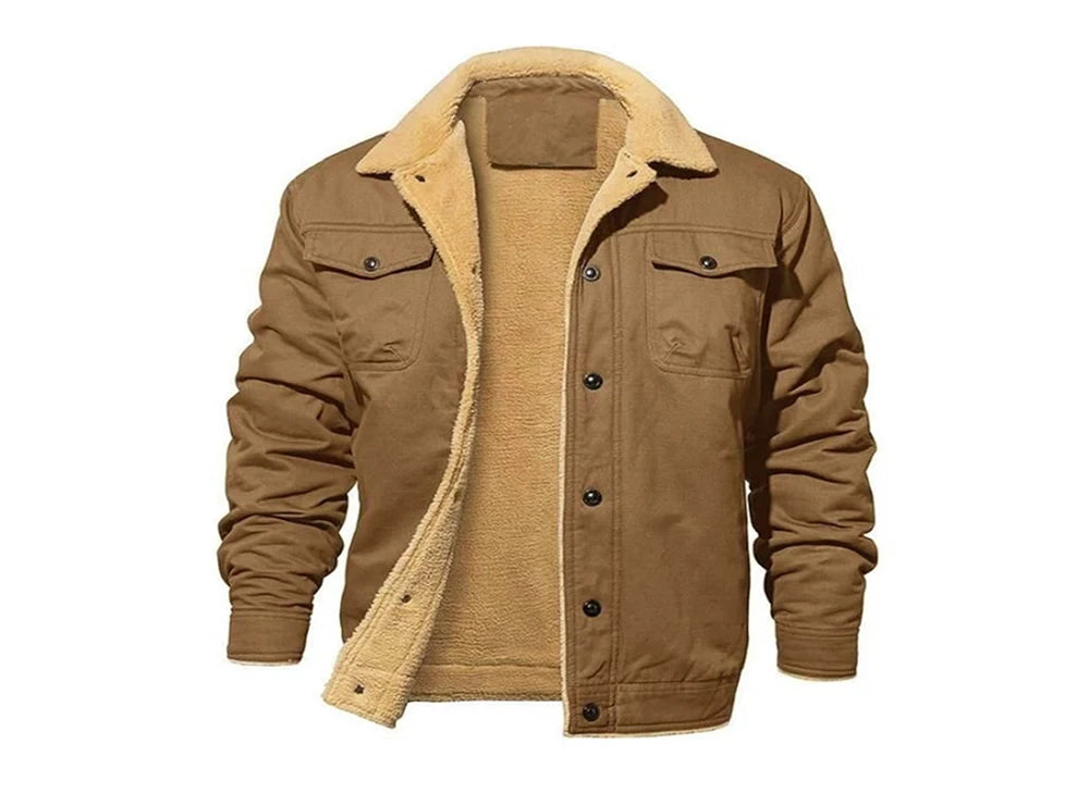 Autumn Winter Men's Fleece Jackets Casual Male Outdoor Windbreaker Work Jacket Mens Thermal Warm Tactical Coats Clothing
