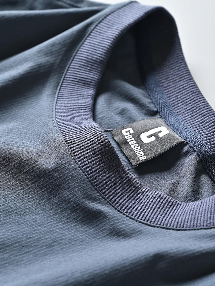 Casual Loose round Ne Sweatirt Men's Outdoor Waterproof Breathable Thin Sle Hoodie Streetwear Spring Autumn Youth ular