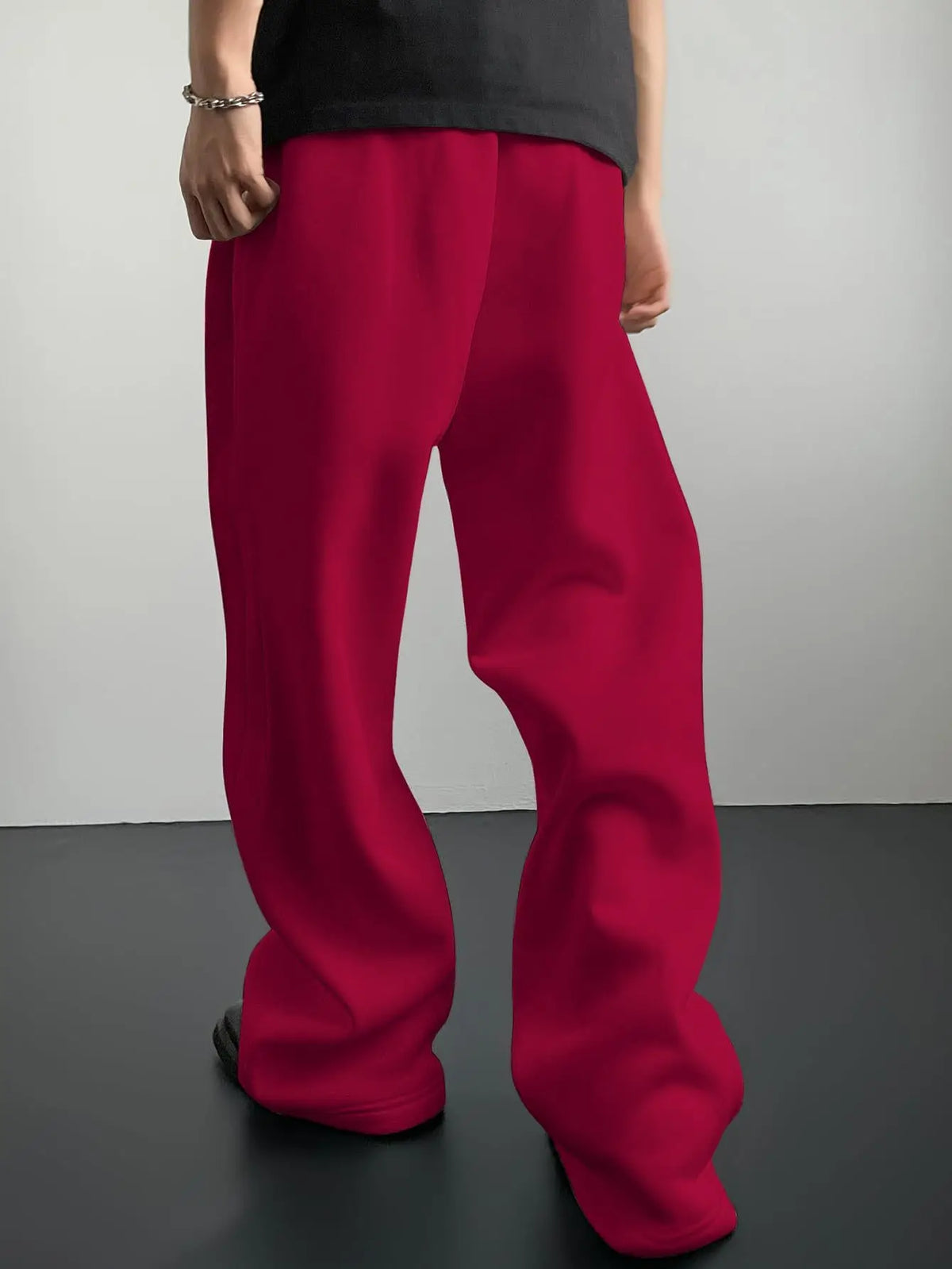 Y2k Harajuku Wide Leg Sweatpants Women Streetwear Baggy Oversize Gray Sports Pants High Waist Drawstring Casual Joggers Trousers
