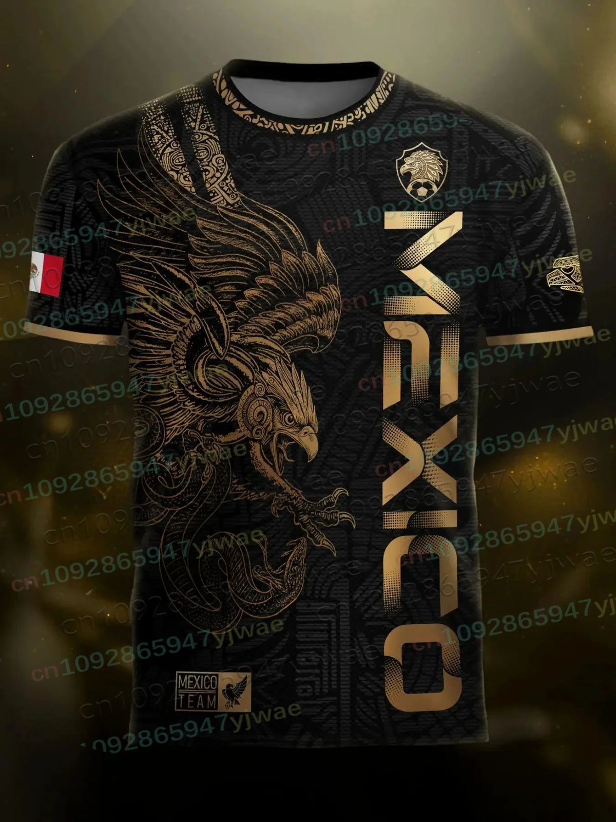 Mexico Special Youth Football Jersey Mens Women Casual Sport Breathable Top for Competition Training Tees Summer Men's Clothing