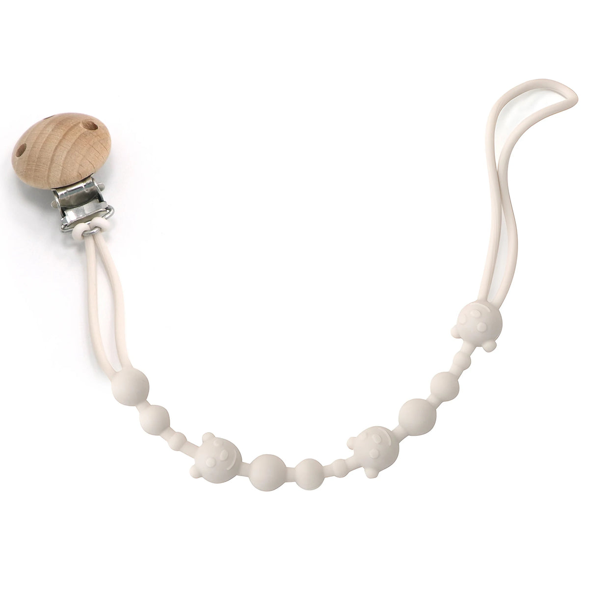 Soothing Pacifier Anti-chain Baby Stroller Teether Anti-loss Chain Baby Silicone Pacifier Clip Toy Biting Glue Lanyard