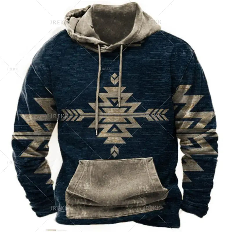 Spring And Autumn Retro men's Sweatshirt Hoodie For Men Oversized men's Clothing Casual India Harajuku men's Hoodie Hoodie