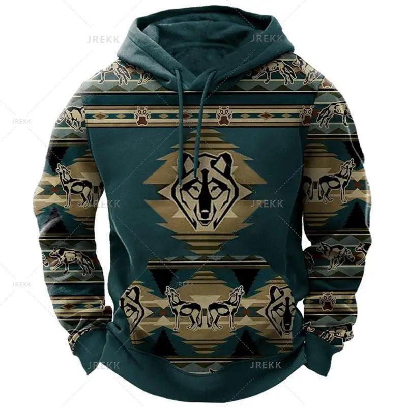 Spring And Autumn Retro men's Sweatshirt Hoodie For Men Oversized men's Clothing Casual India Harajuku men's Hoodie Hoodie