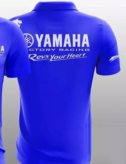 New YAMAHA Motorcycle Racing Team Polo Shirt Exclusive Racing Version MXGP Off-Road Riding Short Sleeve Venue Uniform Work Shirt