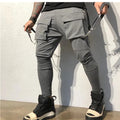 Mens Cotton Sweatpants Hip Hop Joggers Streetwear Casual Slim Sport Trousers Training Workout Fitness Big Pockets Cargo Pants