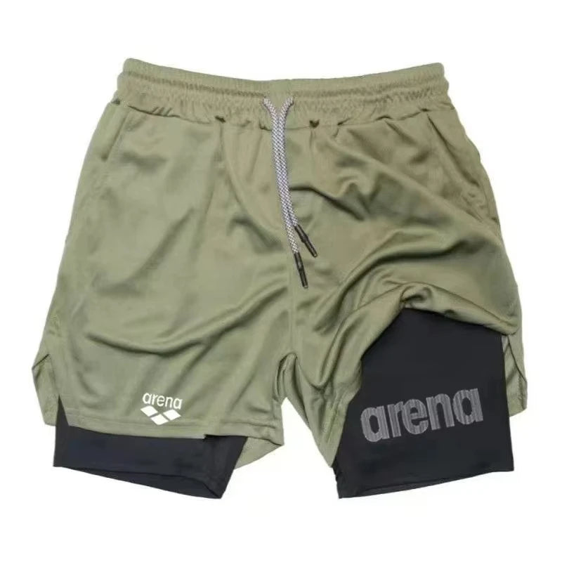 Men's Summer Gym Shorts Breathable Quick Dry Beach Surfboard Exercise Sports Casual Lightweight Running Pants