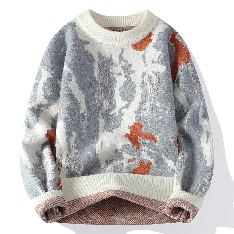 autumn and winter Men's Fashion casual Round Neck Warm sweater slim fit Sweaters Men sweater male Thicken Warm wool pullovers