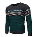 Autumn Winter O-Neck Knit Pullovers Men Fashion Casual Knitted Sweater Slim Fit Knitting Mens Striped Pullover Sweaters Knitwear